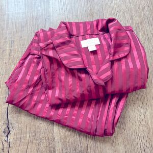 Cabernet by Sleep Sense Burgundy Striped Pajama Set - M